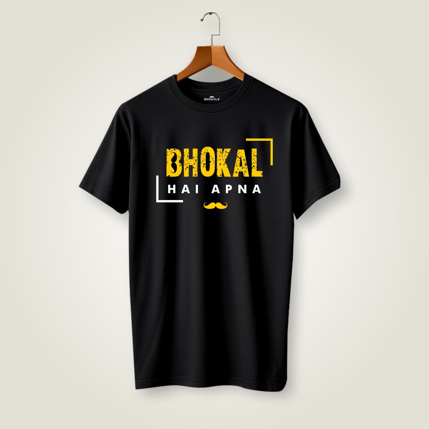 Bhokal Hai Apna Printed Round Neck Cotton Men T-Shirt