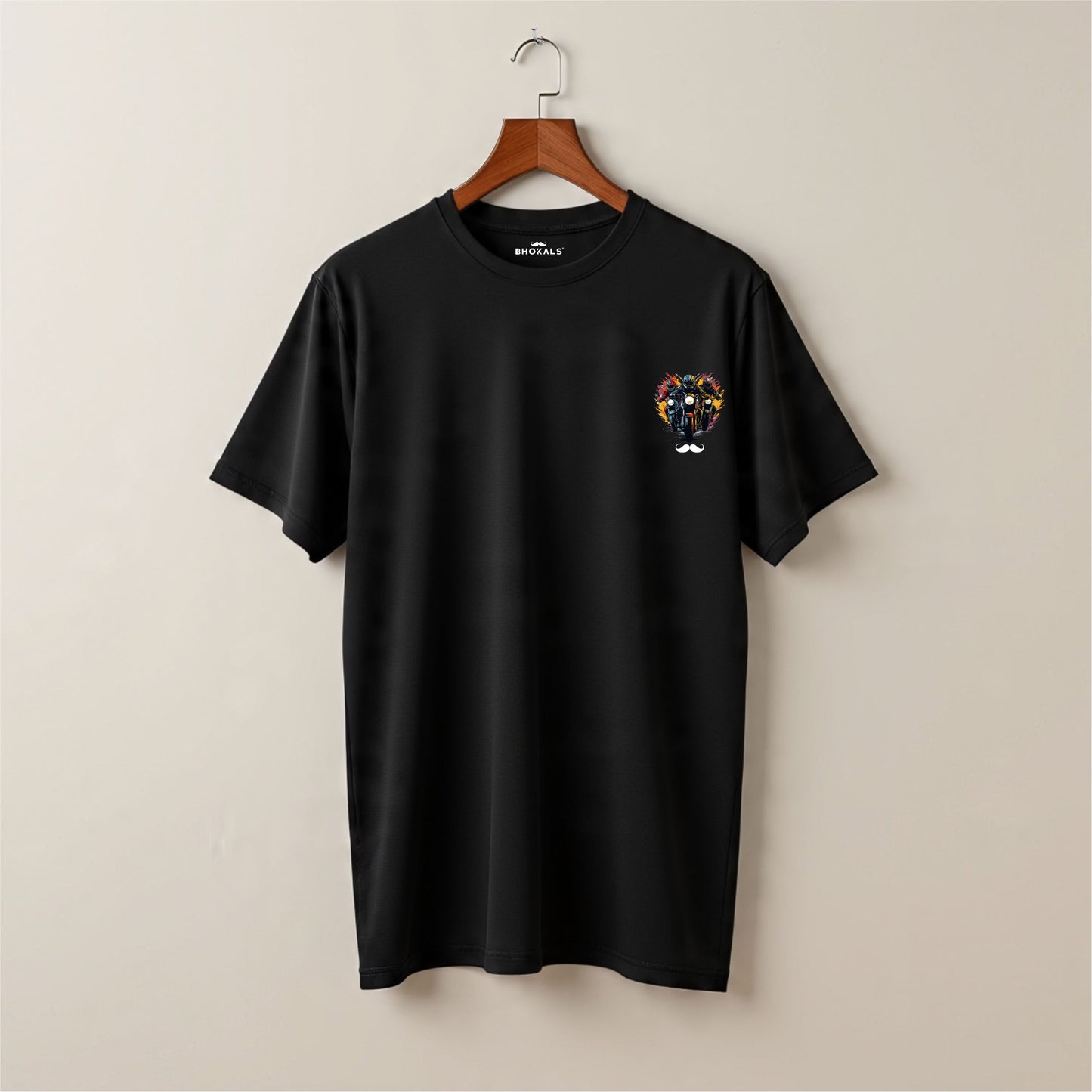 Bhokals Premium Oversized Front & Back Printed T-Shirt for Men - Biker