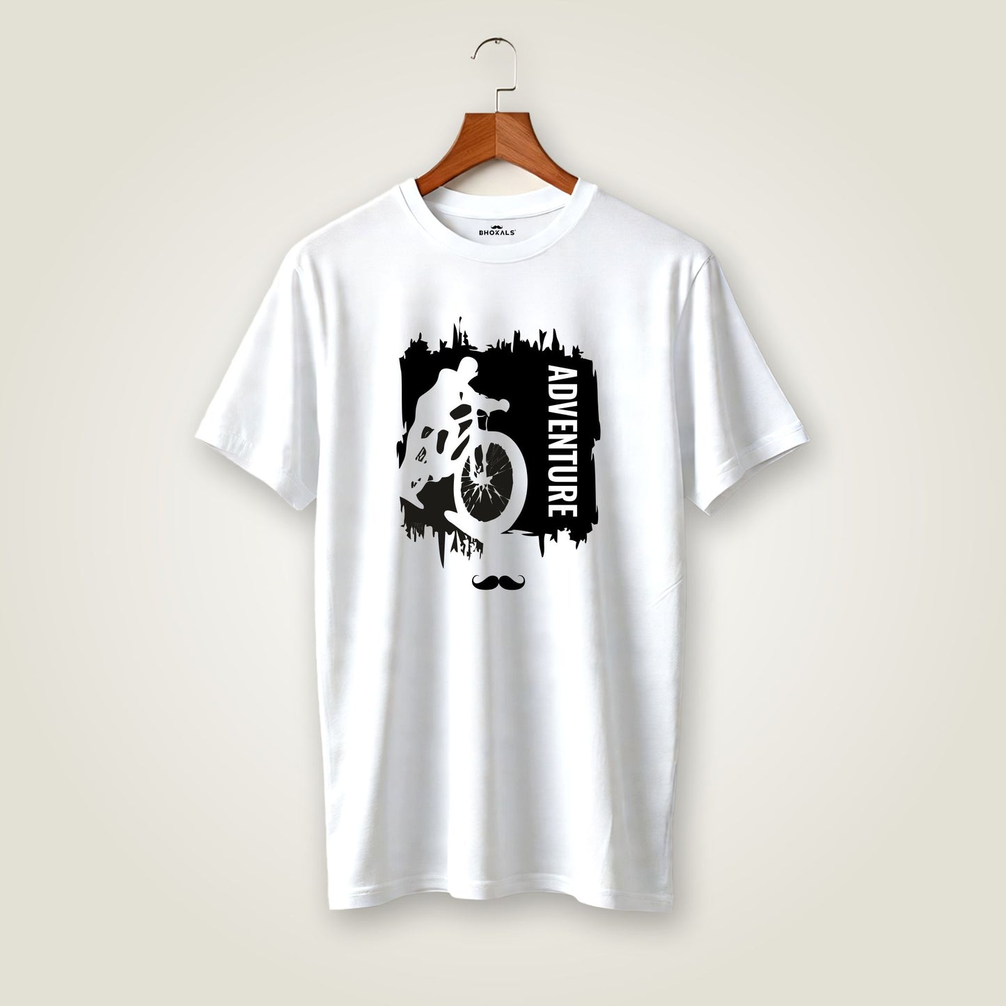 Adventure Printed Round Neck Cotton Men T-Shirt