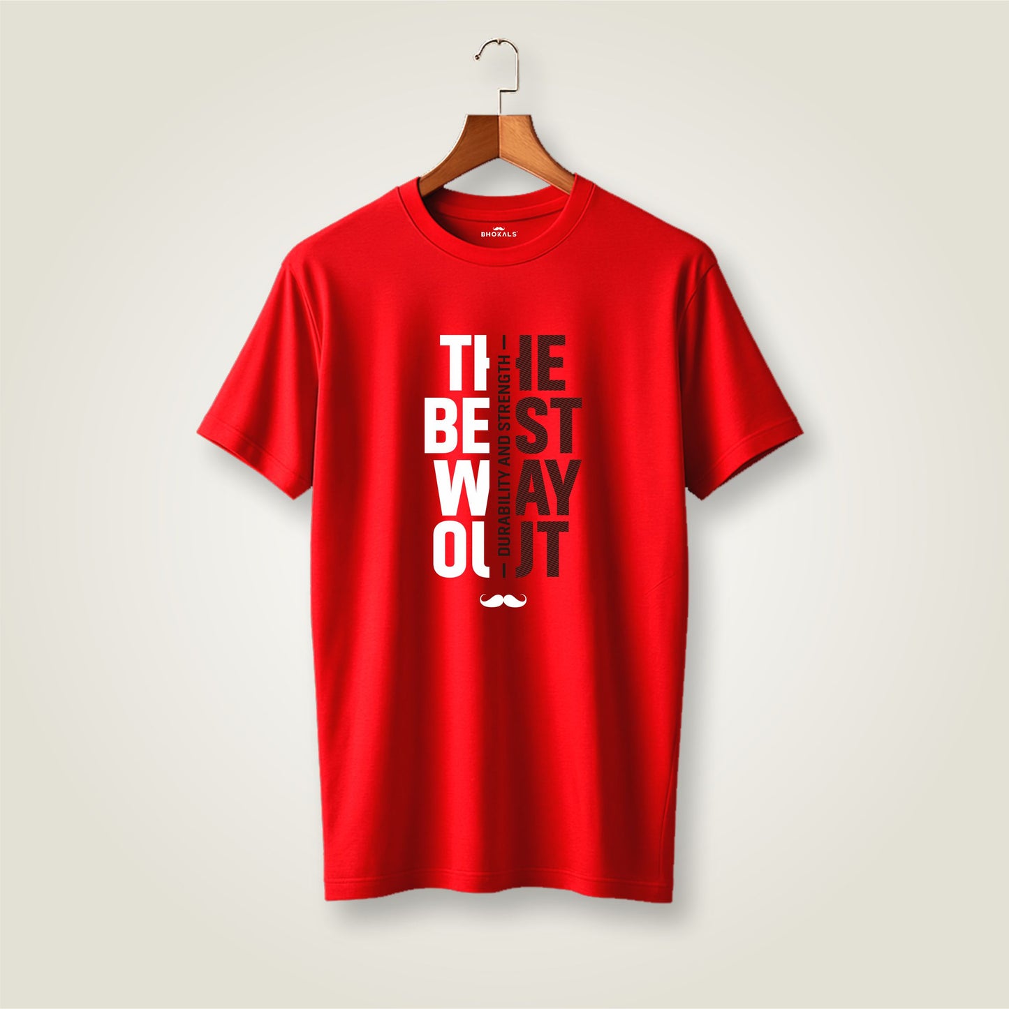 The Best Way Out Printed Round Neck Cotton Men T-Shirt