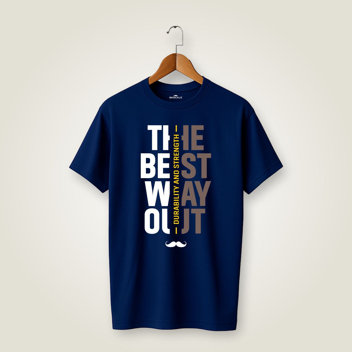 The Best Way Out Printed Round Neck Cotton Men T-Shirt