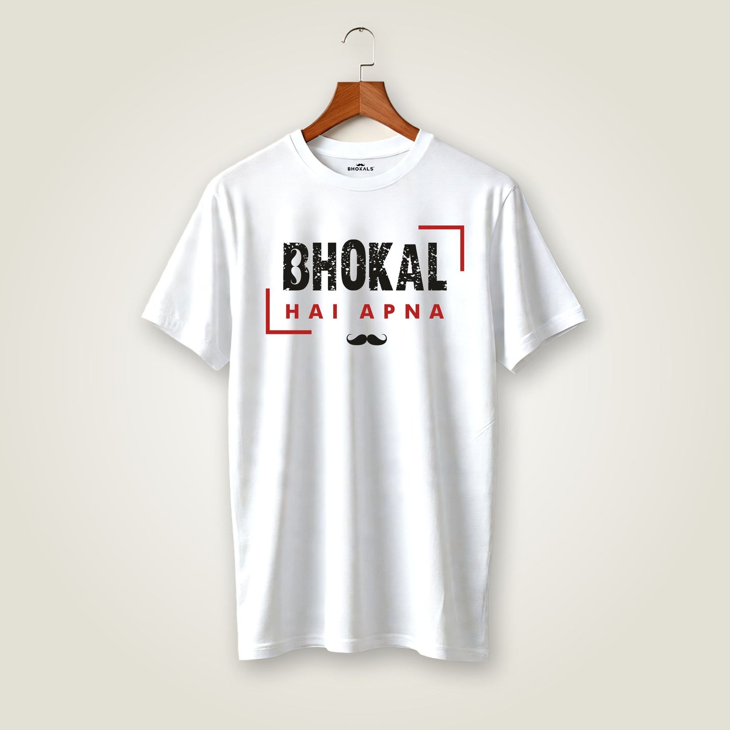 Bhokal Hai Apna Printed Round Neck Cotton Men T-Shirt