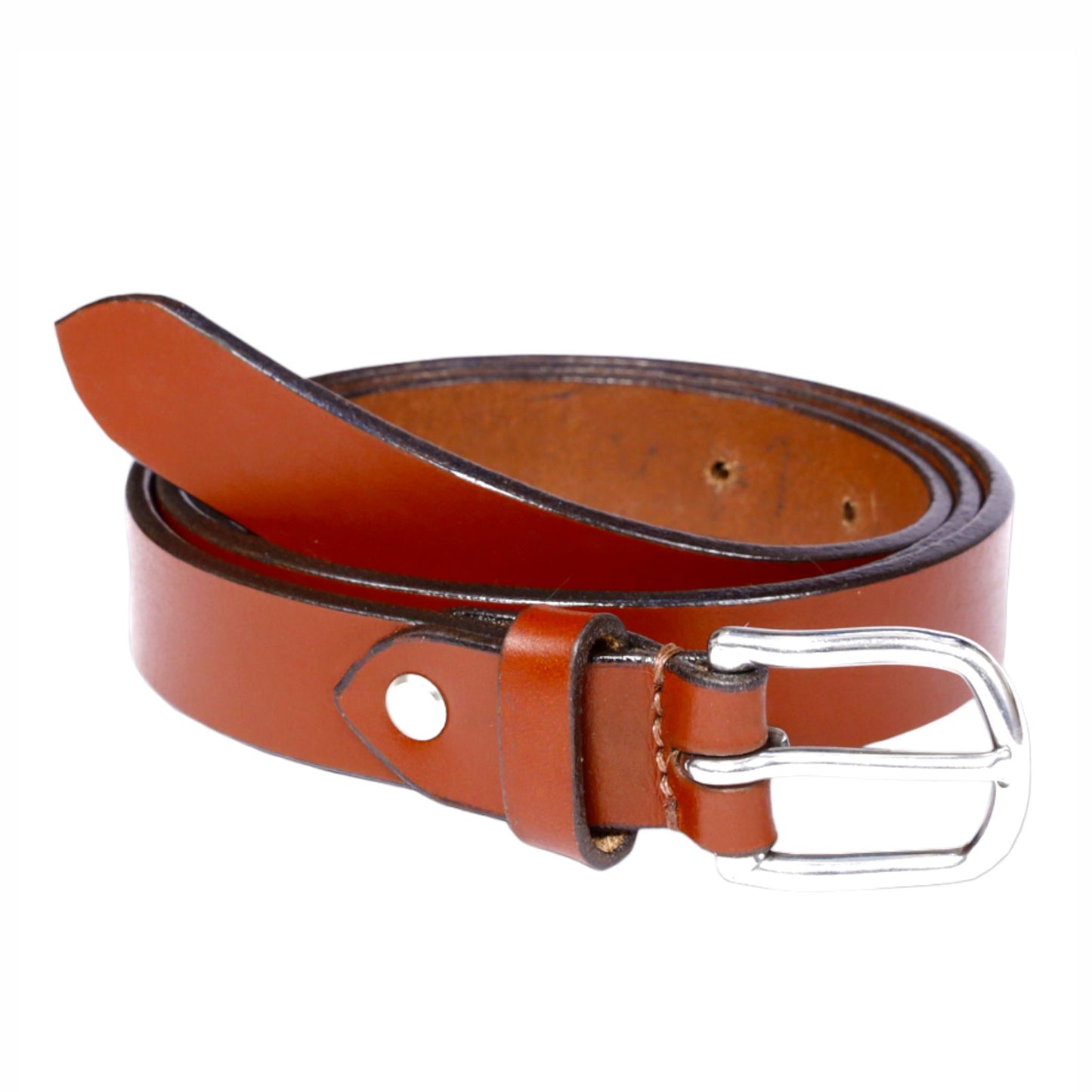 Bhokals Women Solid Brown Leather Belt