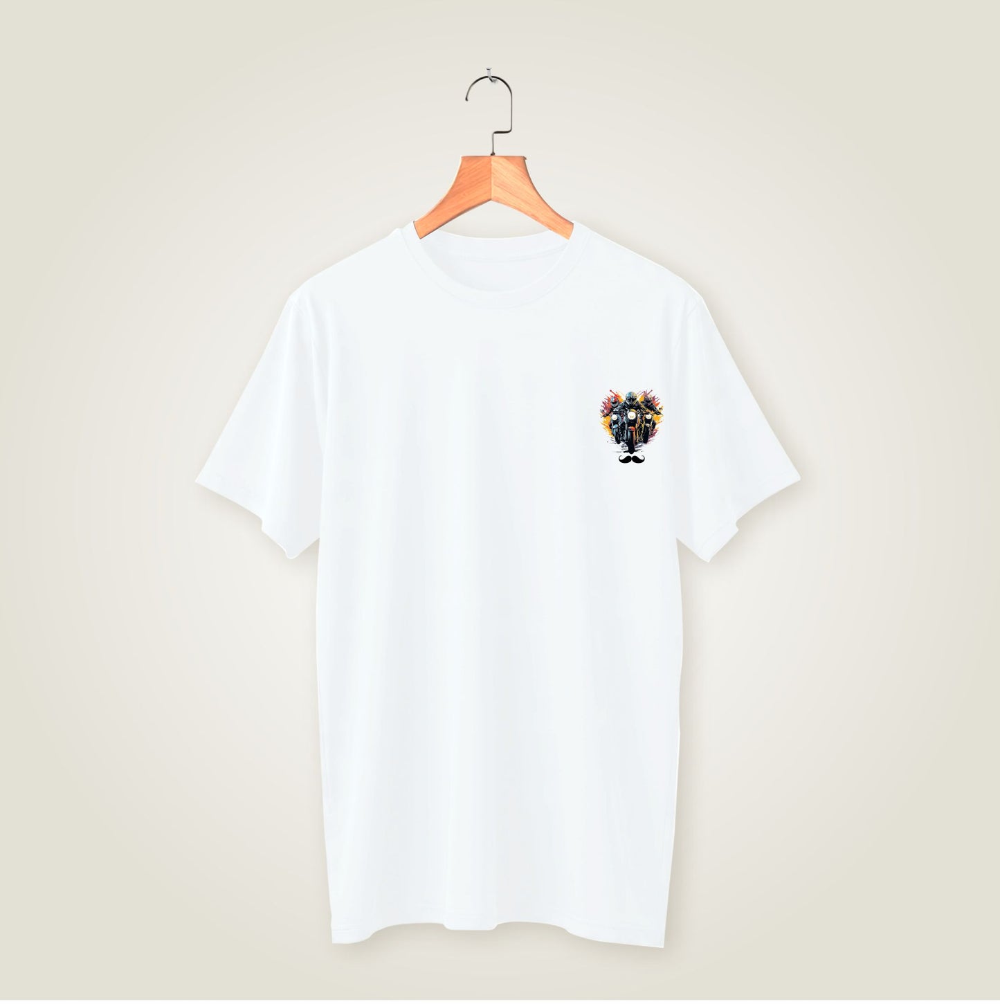 Bhokals Premium Oversized Front & Back Printed T-Shirt for Men - Biker