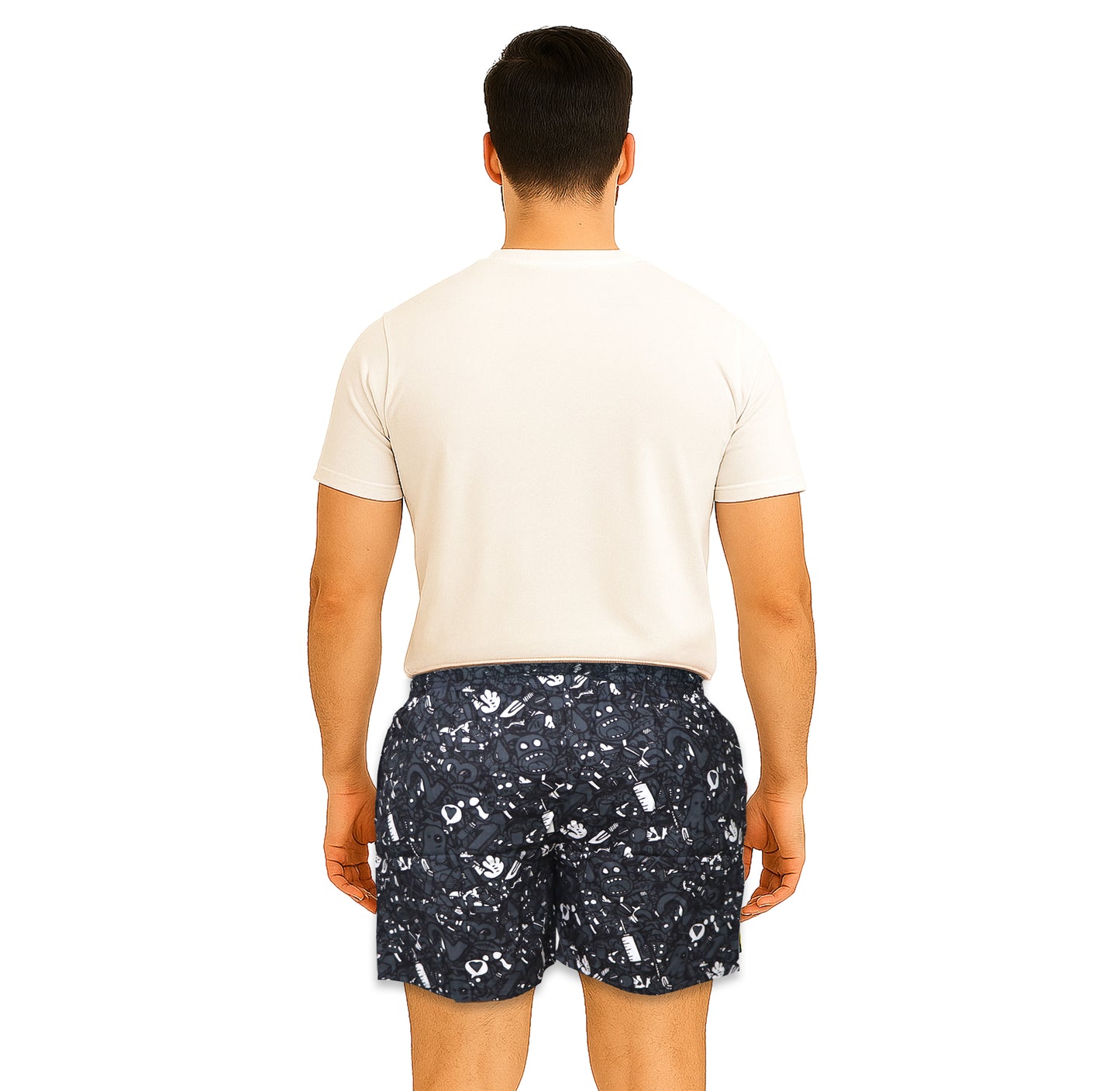 Grey Ghost Printed Cotton Boxer For Men