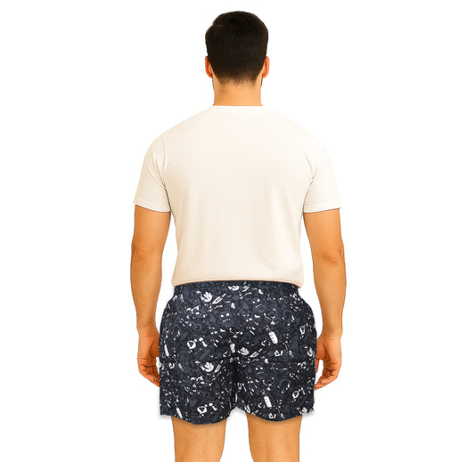 Grey Ghost Printed Cotton Boxer For Men