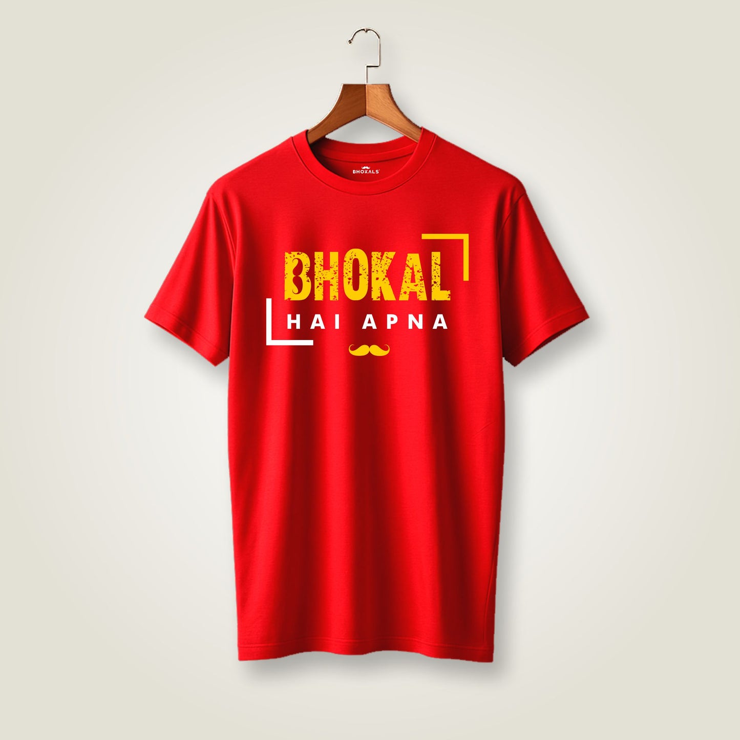 Bhokal Hai Apna Printed Round Neck Cotton Men T-Shirt