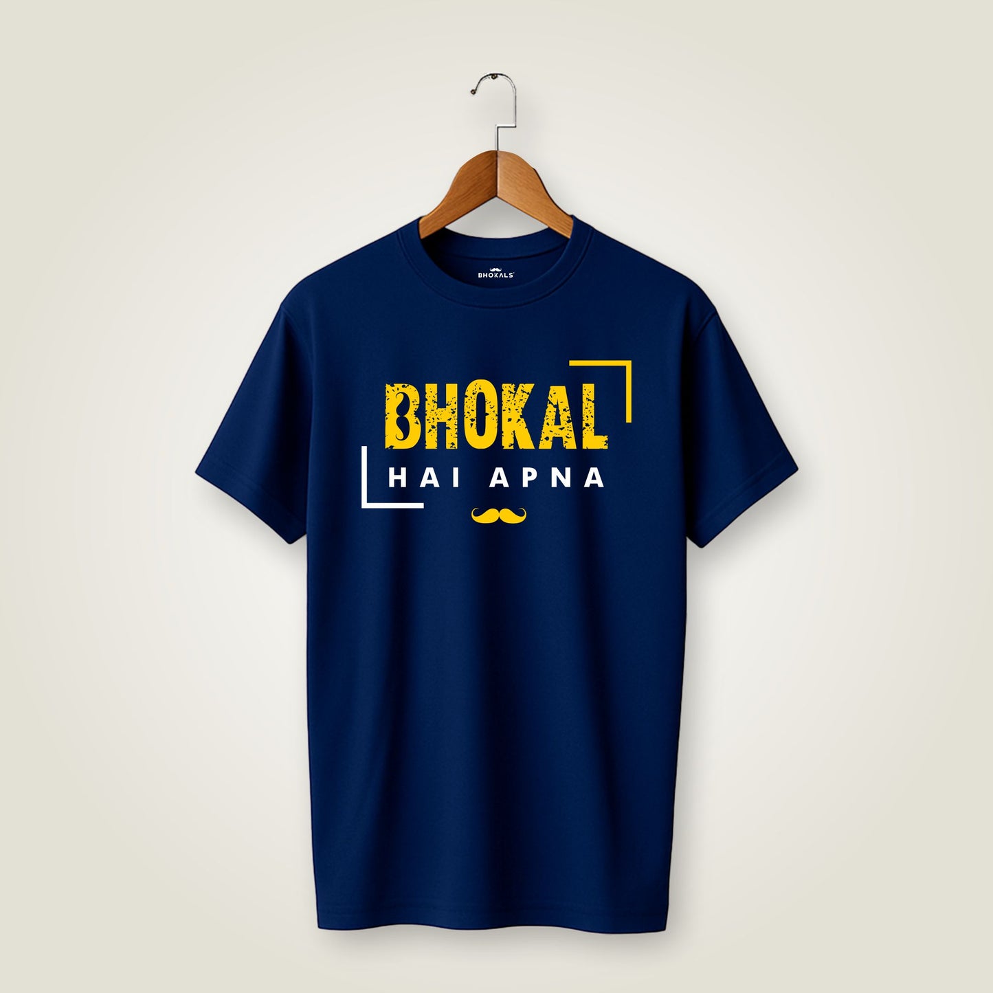 Bhokal Hai Apna Printed Round Neck Cotton Men T-Shirt