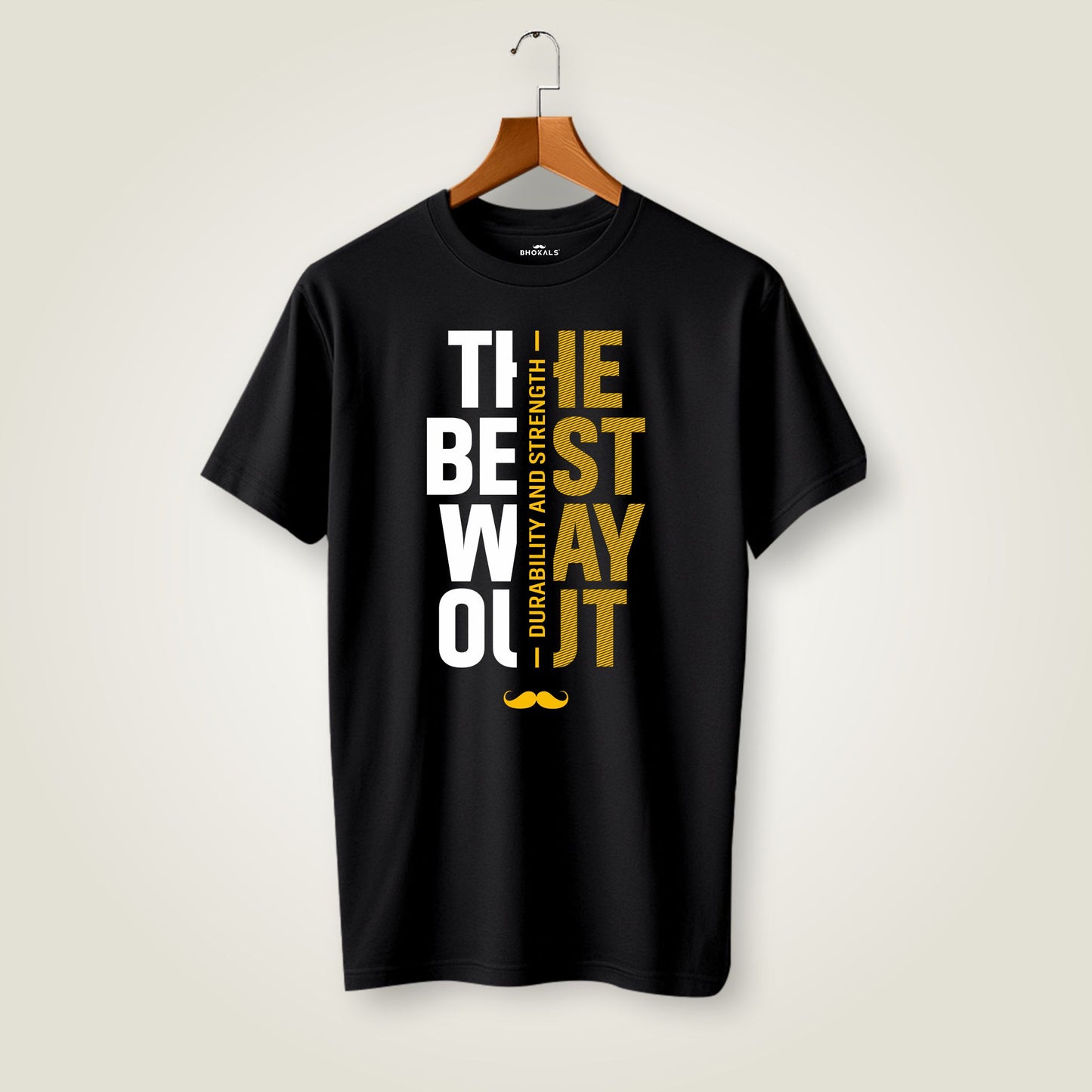 The Best Way Out Printed Round Neck Cotton Men T-Shirt