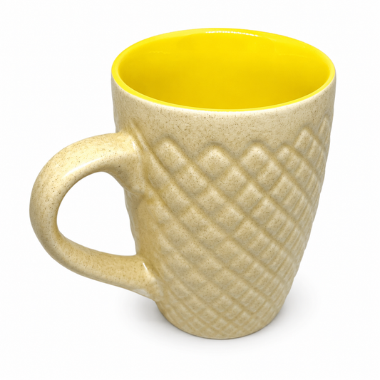 Bhokals Bone China Yellow Cream Coffee Mug