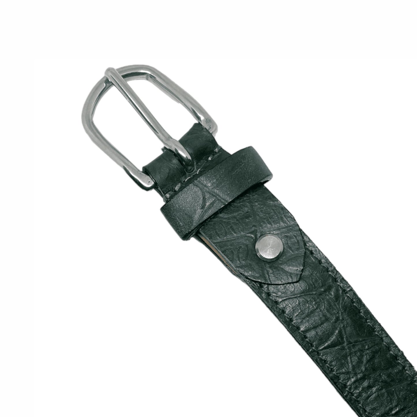 Bhokals Women Green Crocs Leather Belt