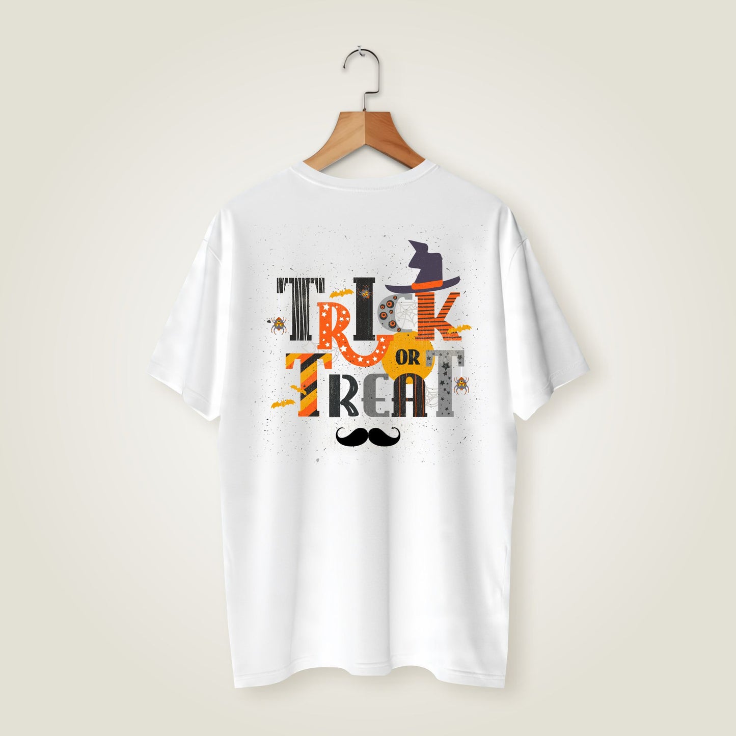 Bhokals Premium Oversized Front & Back Printed T-Shirt for Men - Trick N Treat