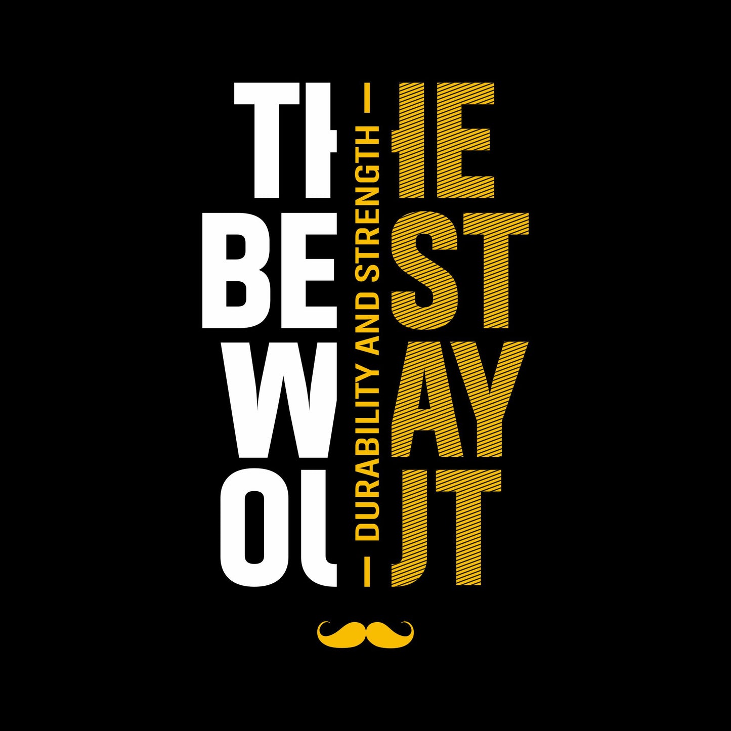 The Best Way Out Printed Round Neck Cotton Men T-Shirt