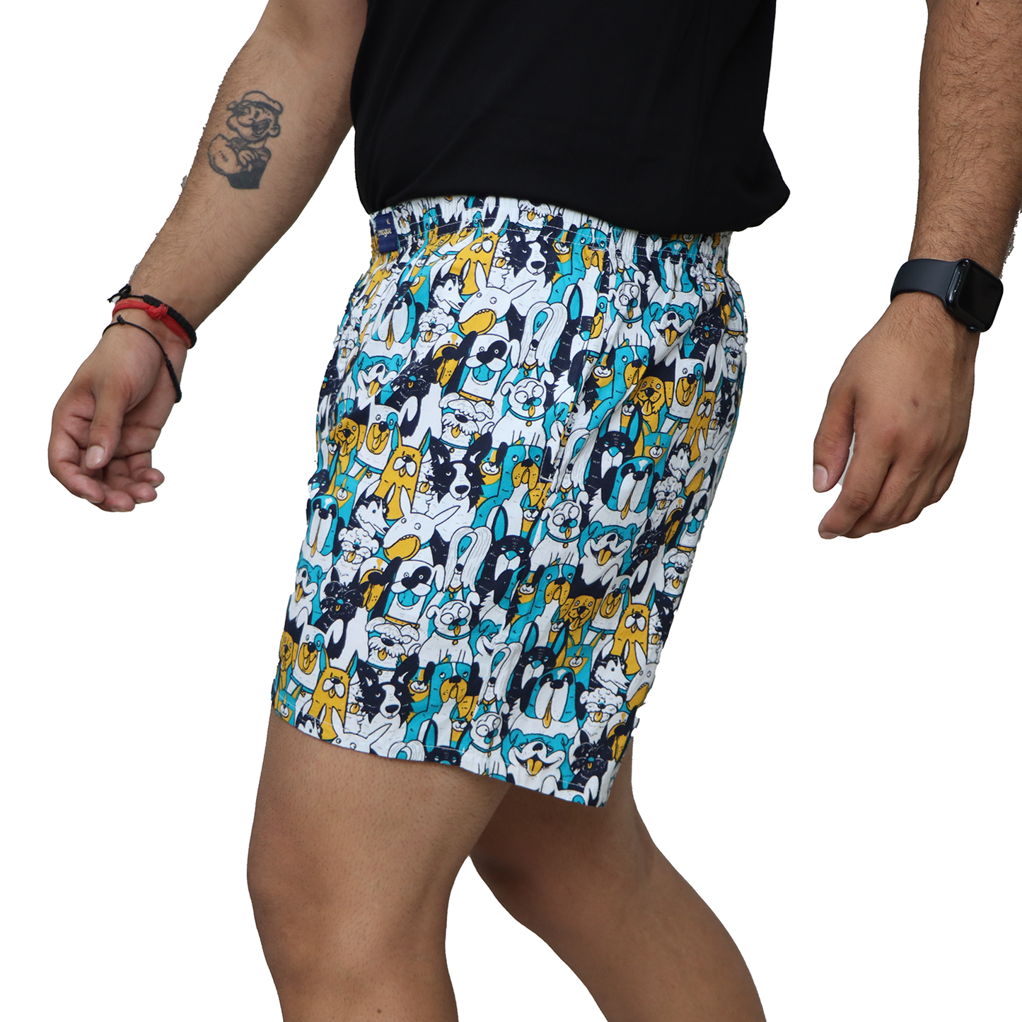 Dogs Printed Cotton Boxer For Men