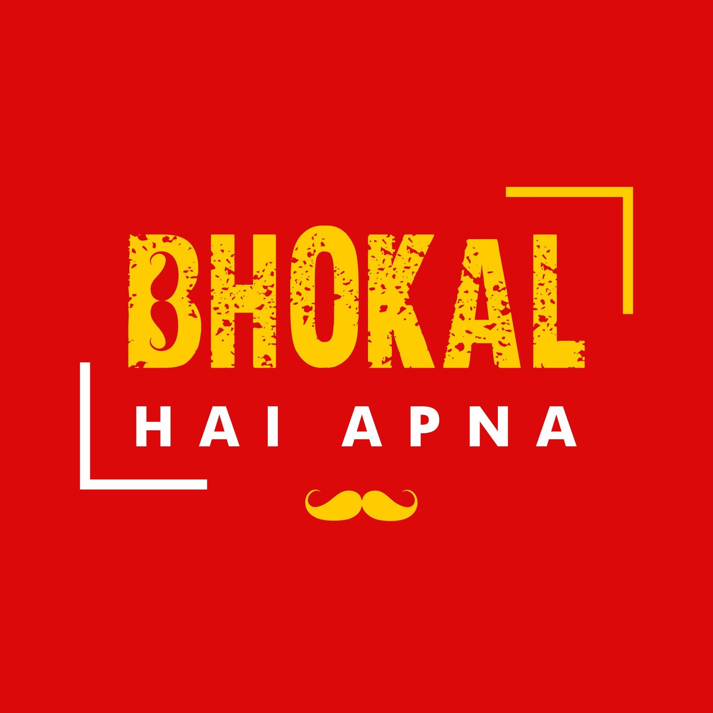 Bhokal Hai Apna Printed Round Neck Cotton Men T-Shirt