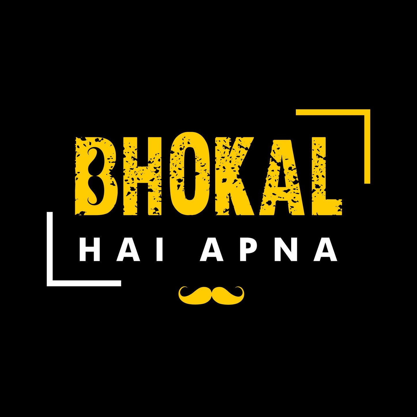 Bhokal Hai Apna Printed Round Neck Cotton Men T-Shirt