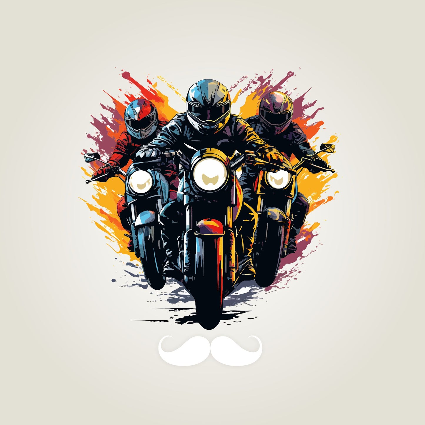 Bhokals Premium Oversized Front & Back Printed T-Shirt for Men - Biker