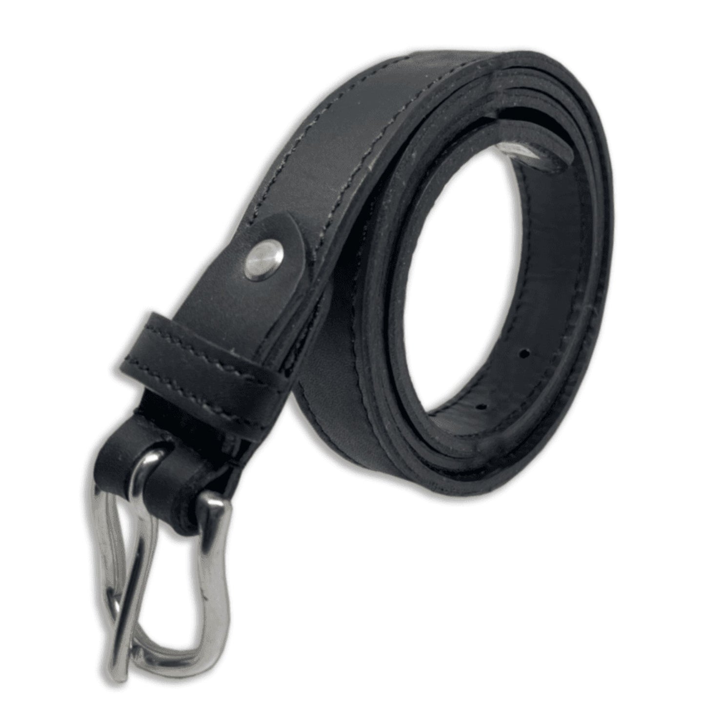 Bhokals Women Black Leather Belt