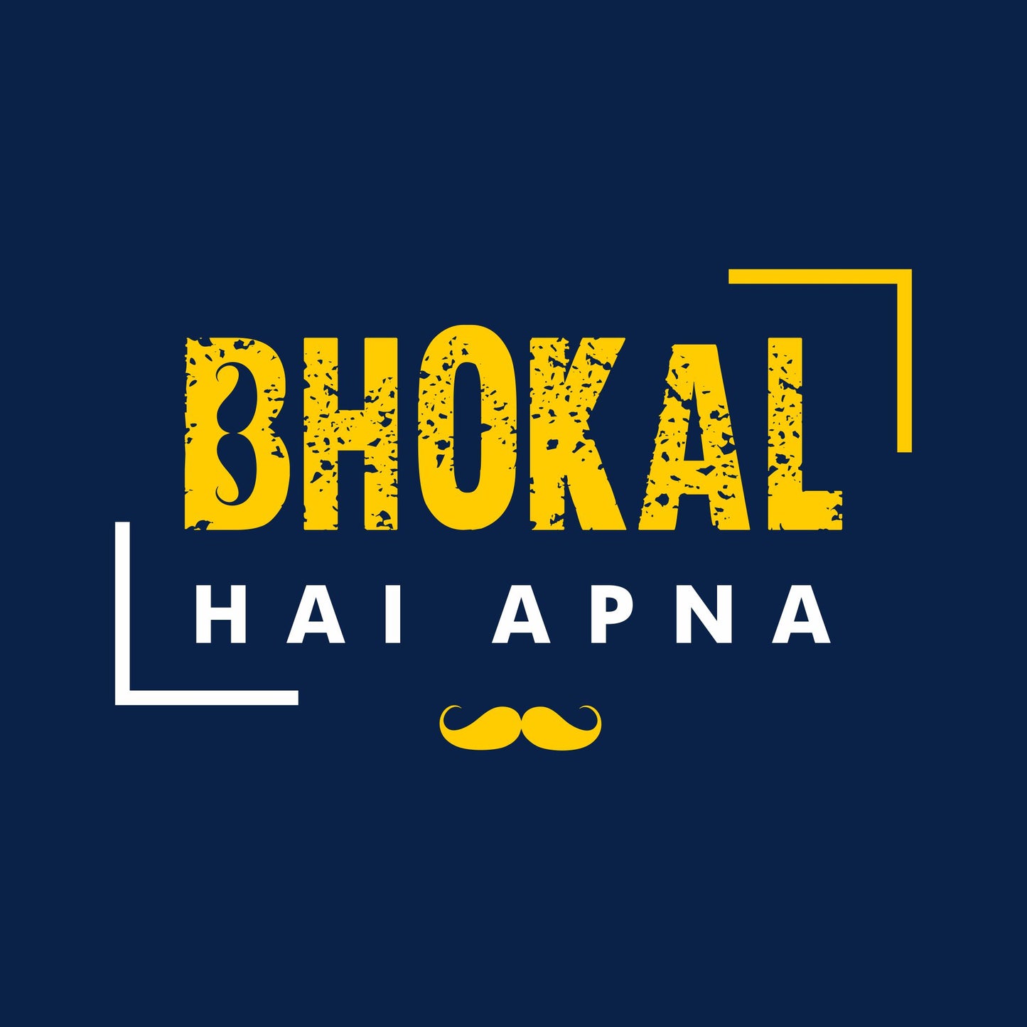 Bhokal Hai Apna Printed Round Neck Cotton Men T-Shirt