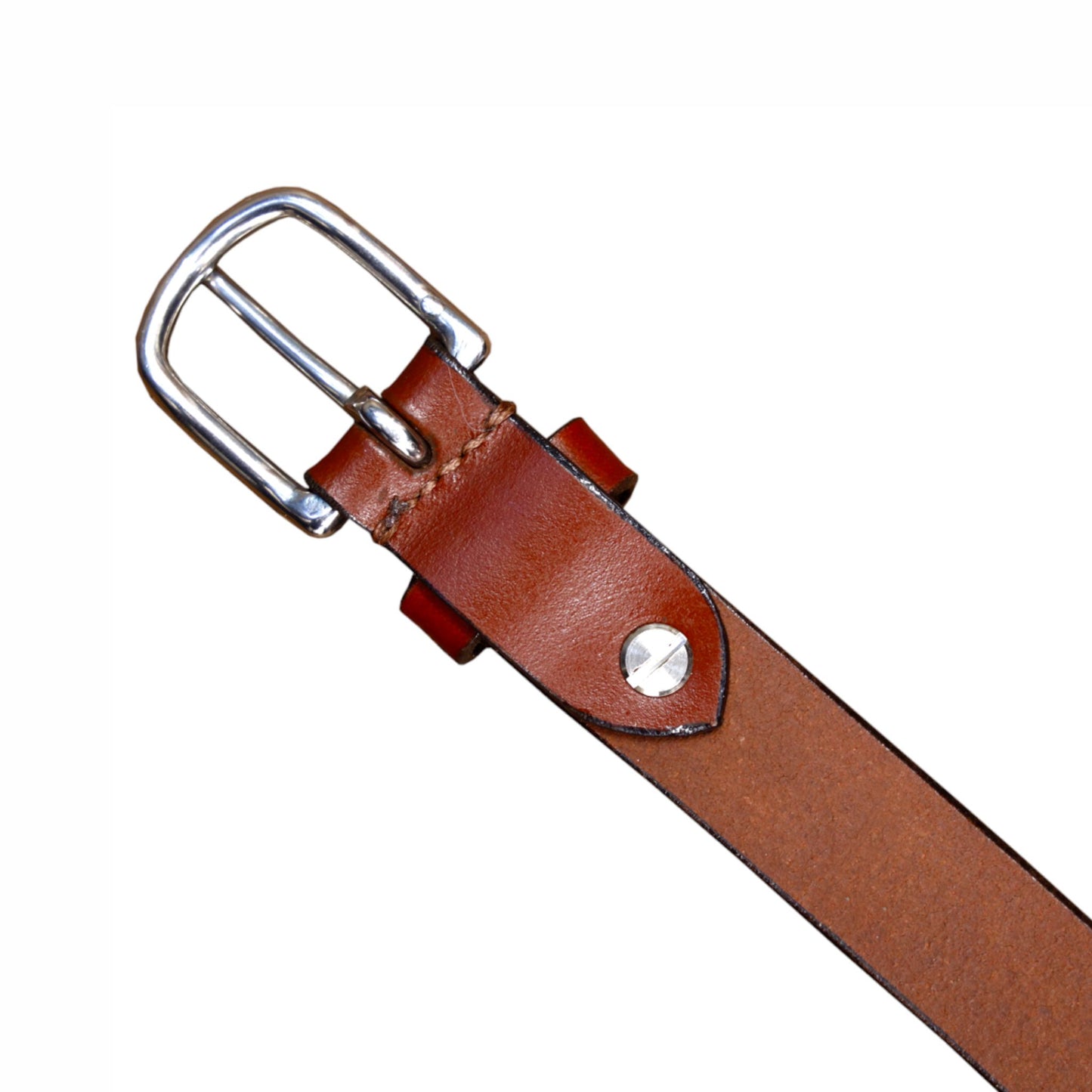 Bhokals Women Solid Brown Leather Belt