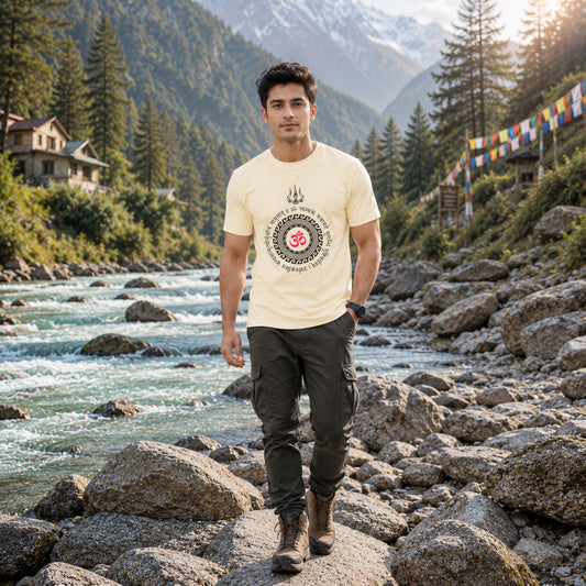 Crimson Om Trident Tee