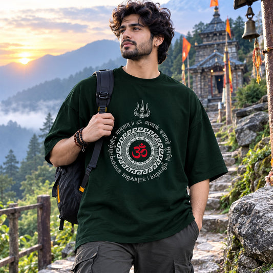Crimson Om Trident Tee