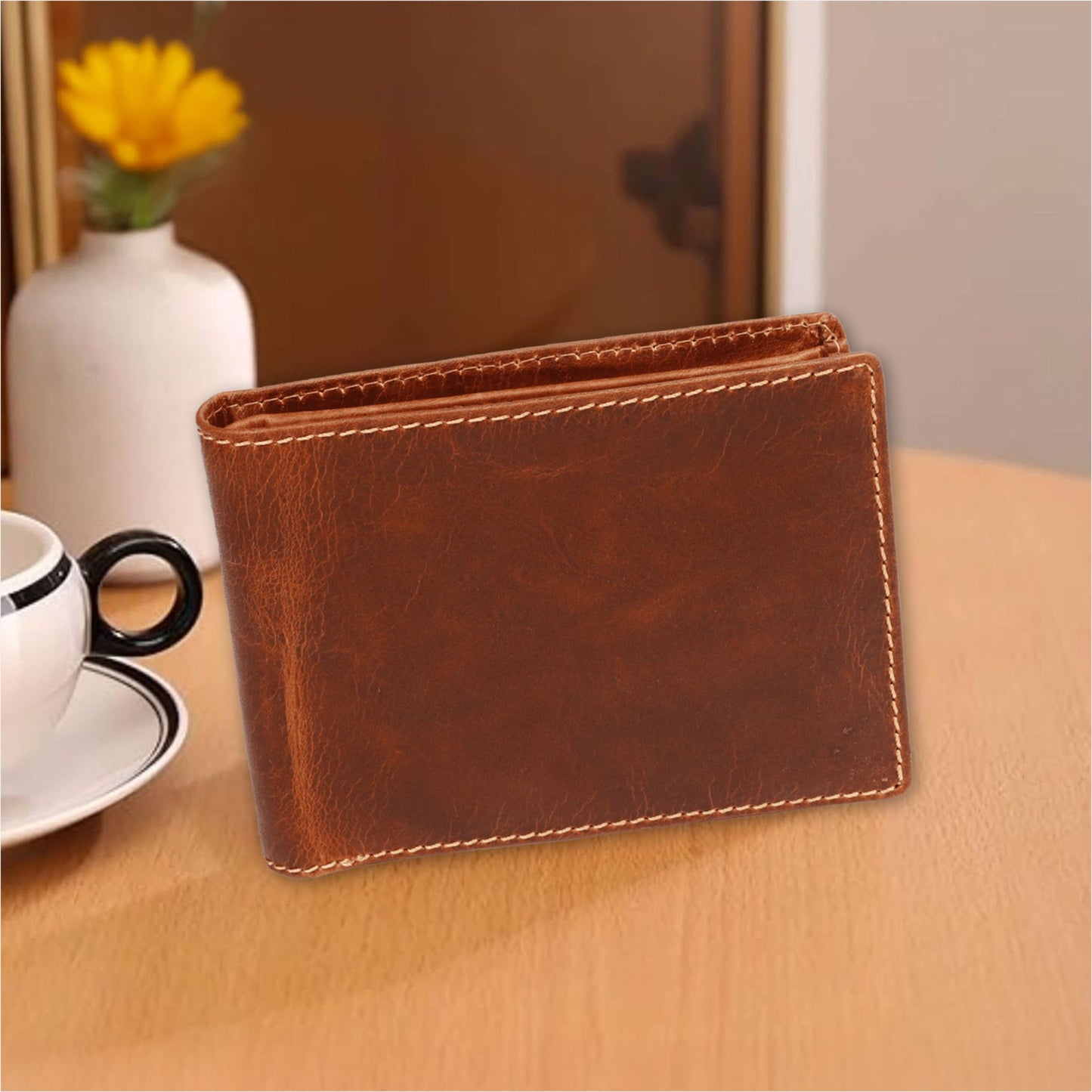 Leather Tan Men Wallet
