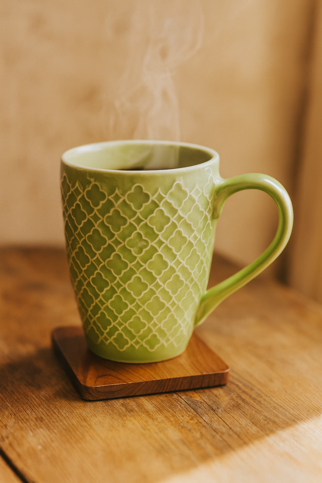 Bhokals Flower Texture Green Coffee Mug