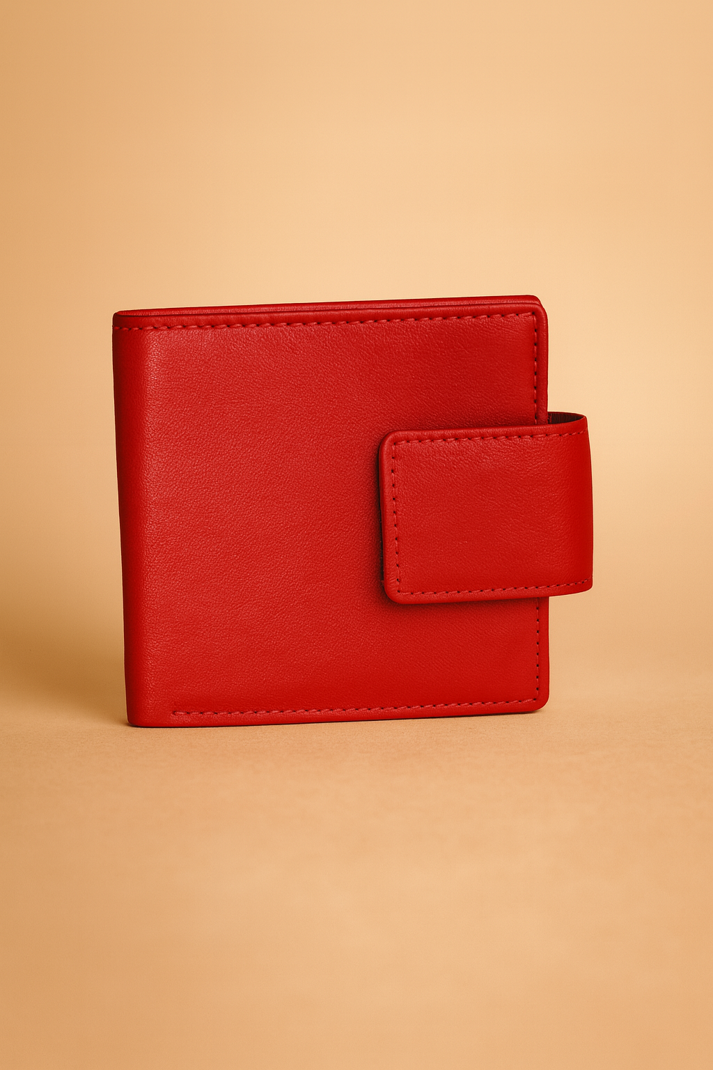 Leather Red Women Pocket Wallet