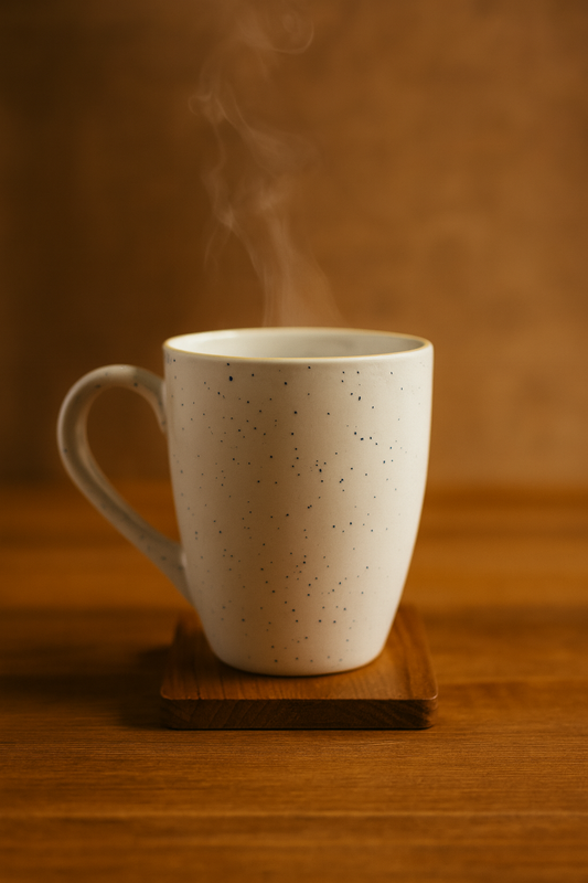 Bhokals Dots Print Yellow White Coffee Mug