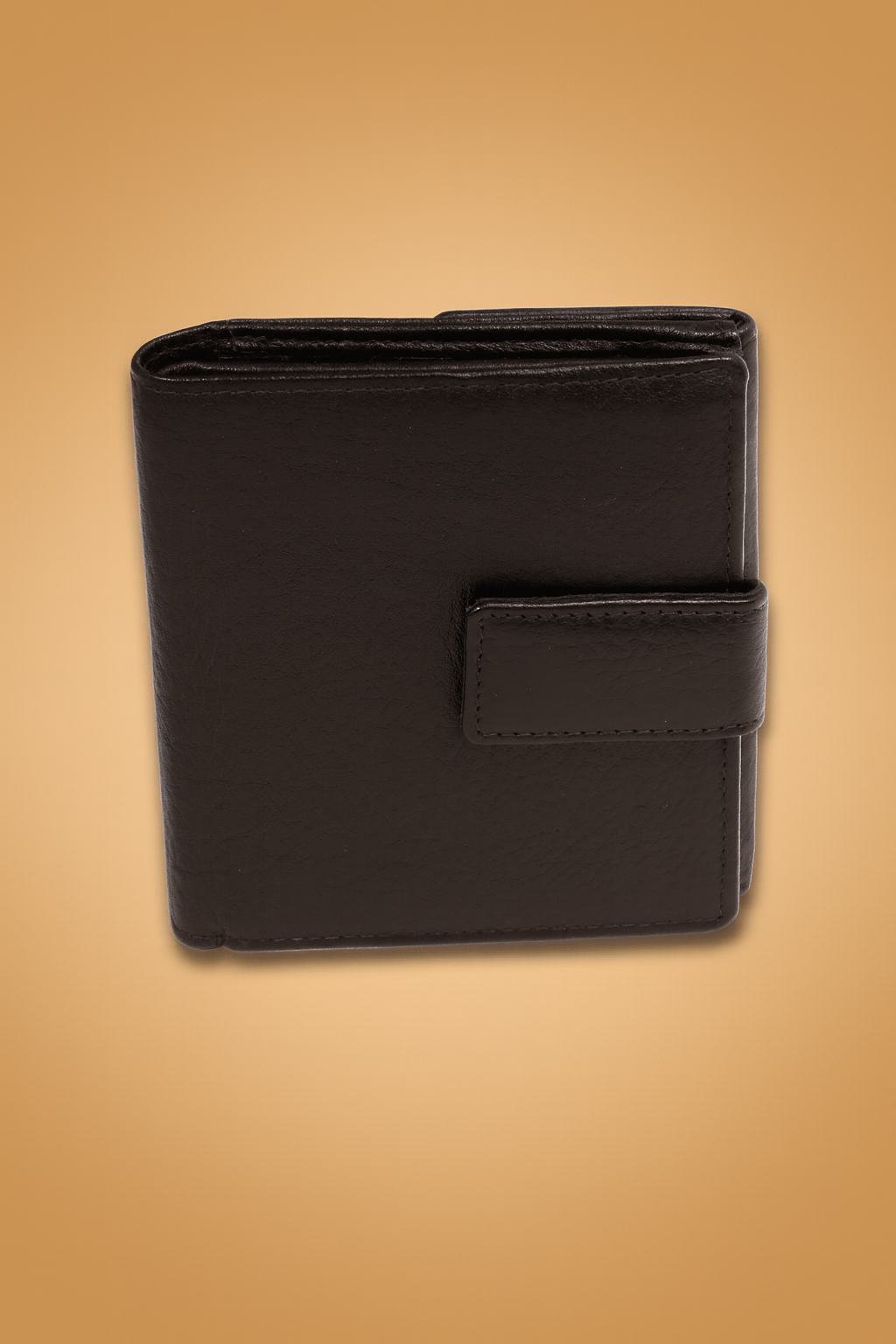 Leather Solid Black Multi Fold Women Wallet