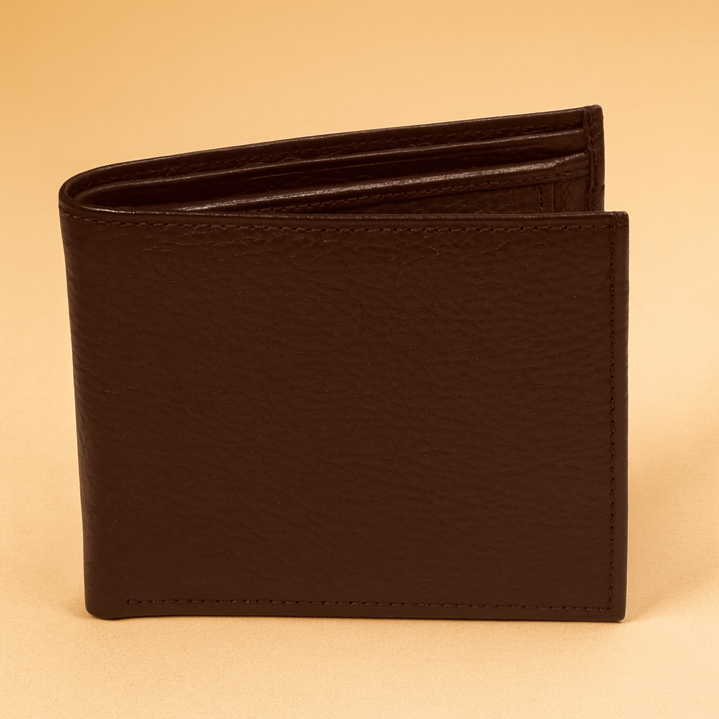 Leather Brown Grain Men Wallet