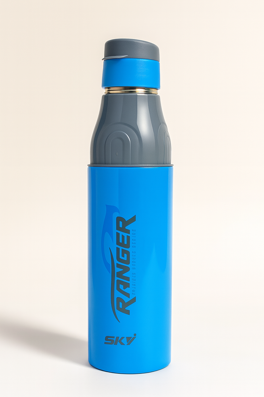 Sky Ranger Printed 1000ml Blue Stainless Steel Water Bottle