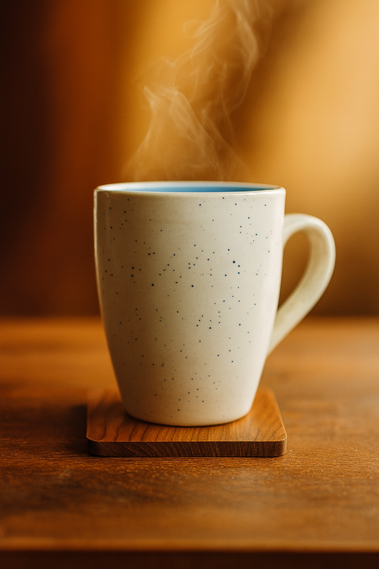Bhokals Dots Print Sea Green White Coffee Mug