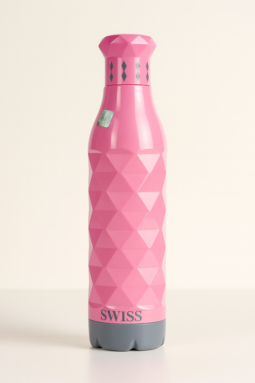 Swiss Printed Pu 750ml Pink Water Bottle