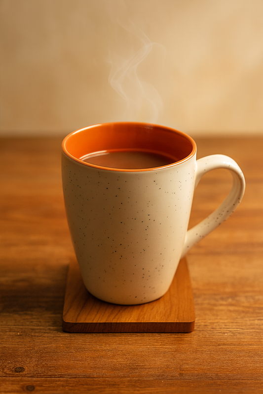 Bhokals Dots Print Brown White Coffee Mug