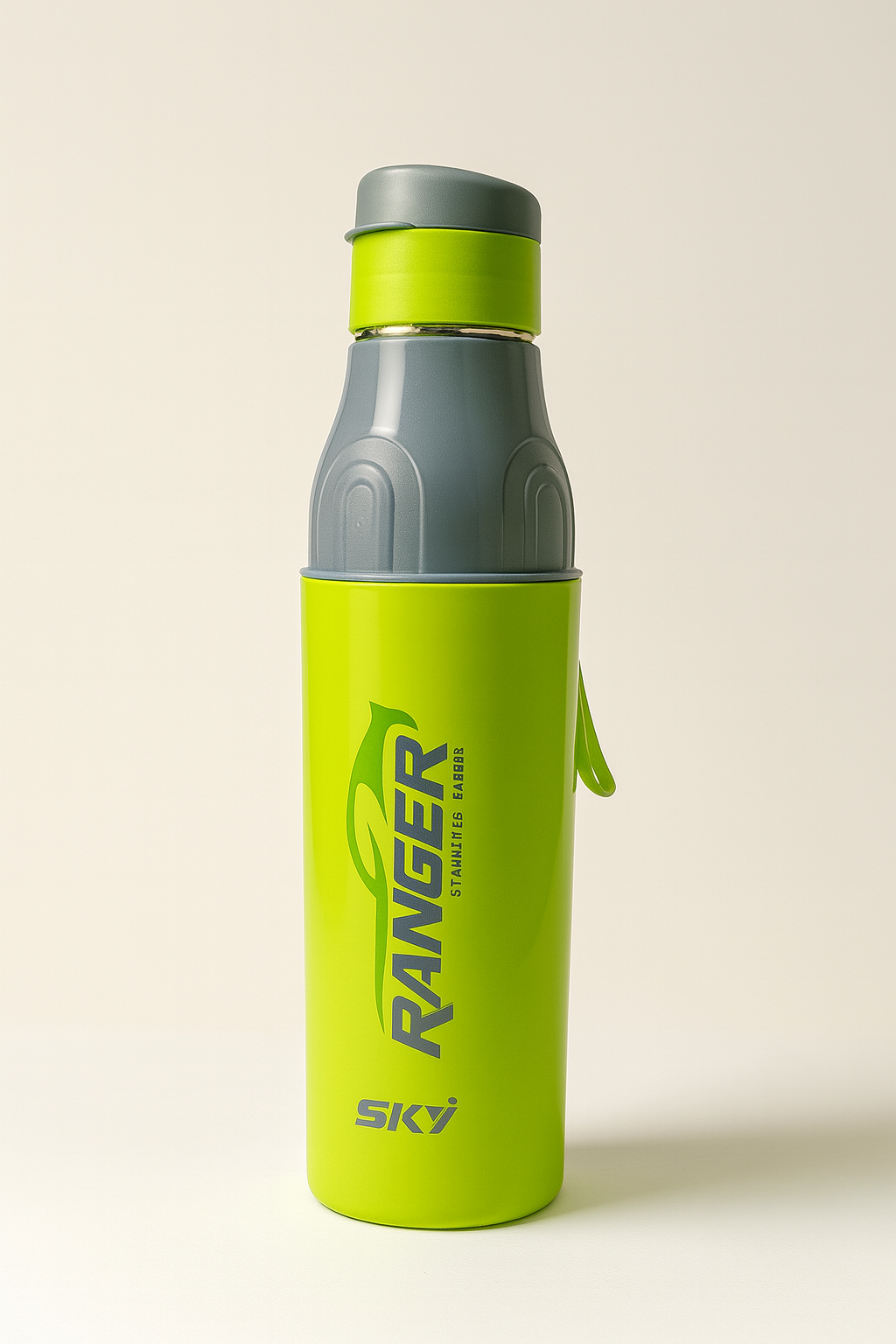 Sky Ranger Printed 1000ml Green Stainless Steel Water Bottle
