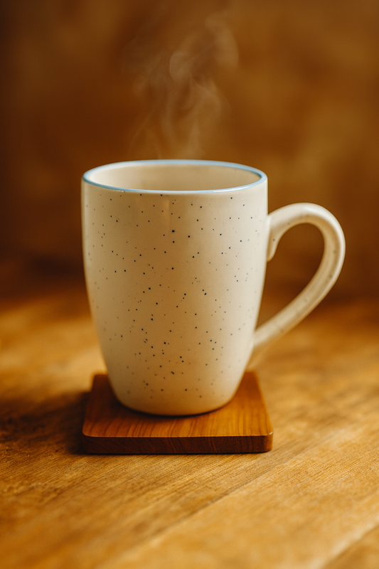Bhokals Dots Print Sky Blue White Coffee Mug
