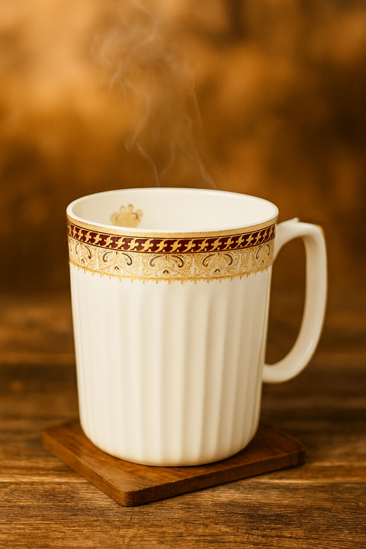 Bhokals Border Texture White Coffee Mug
