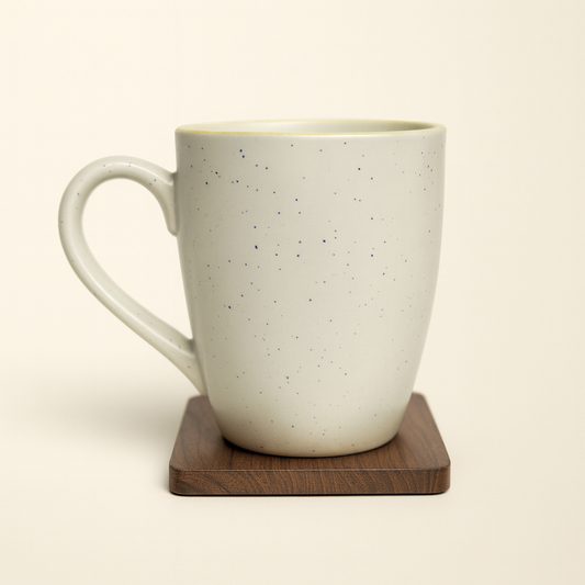Bhokals Dots Print Yellow White Coffee Mug