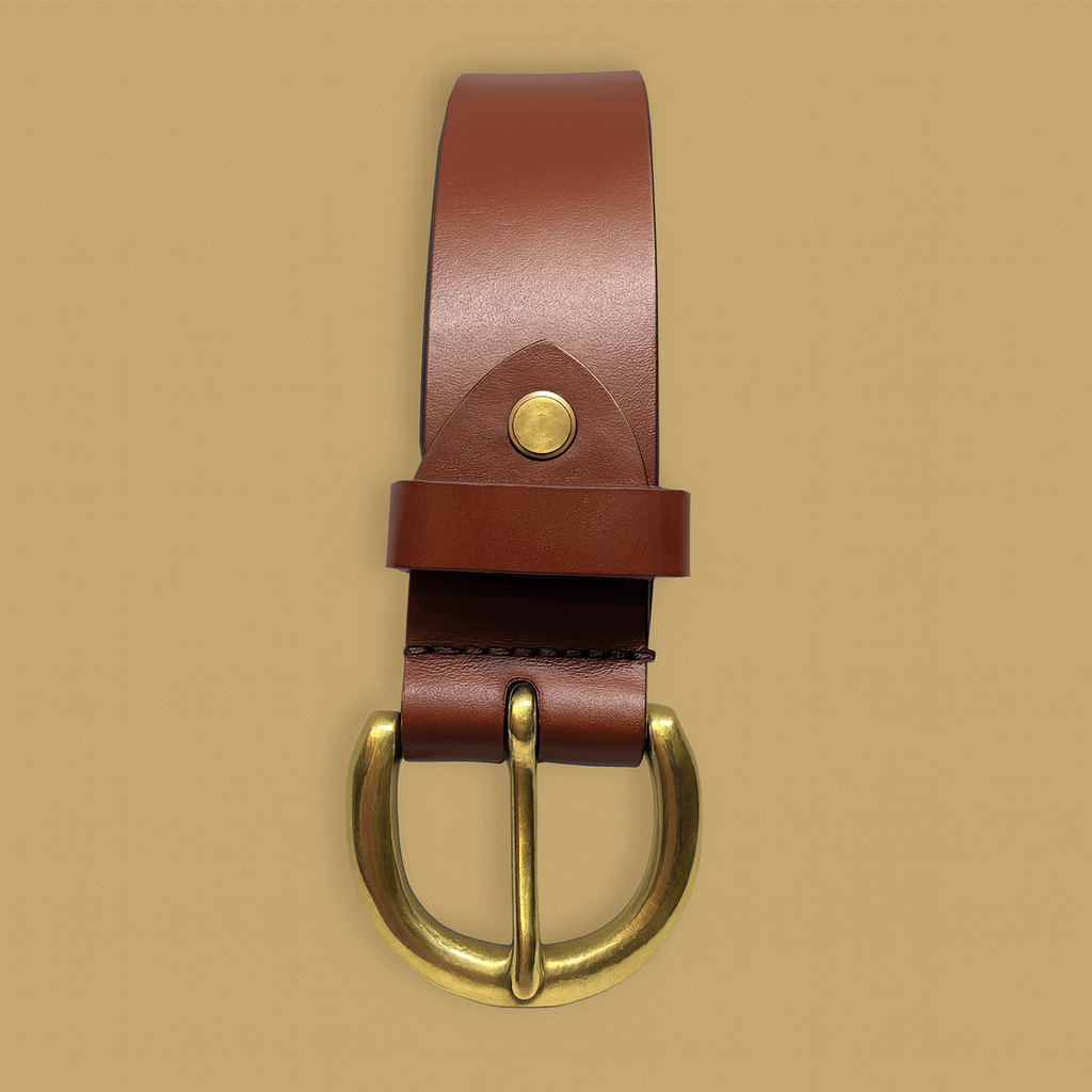 Bhokals Men Brown Formal Leather Belt