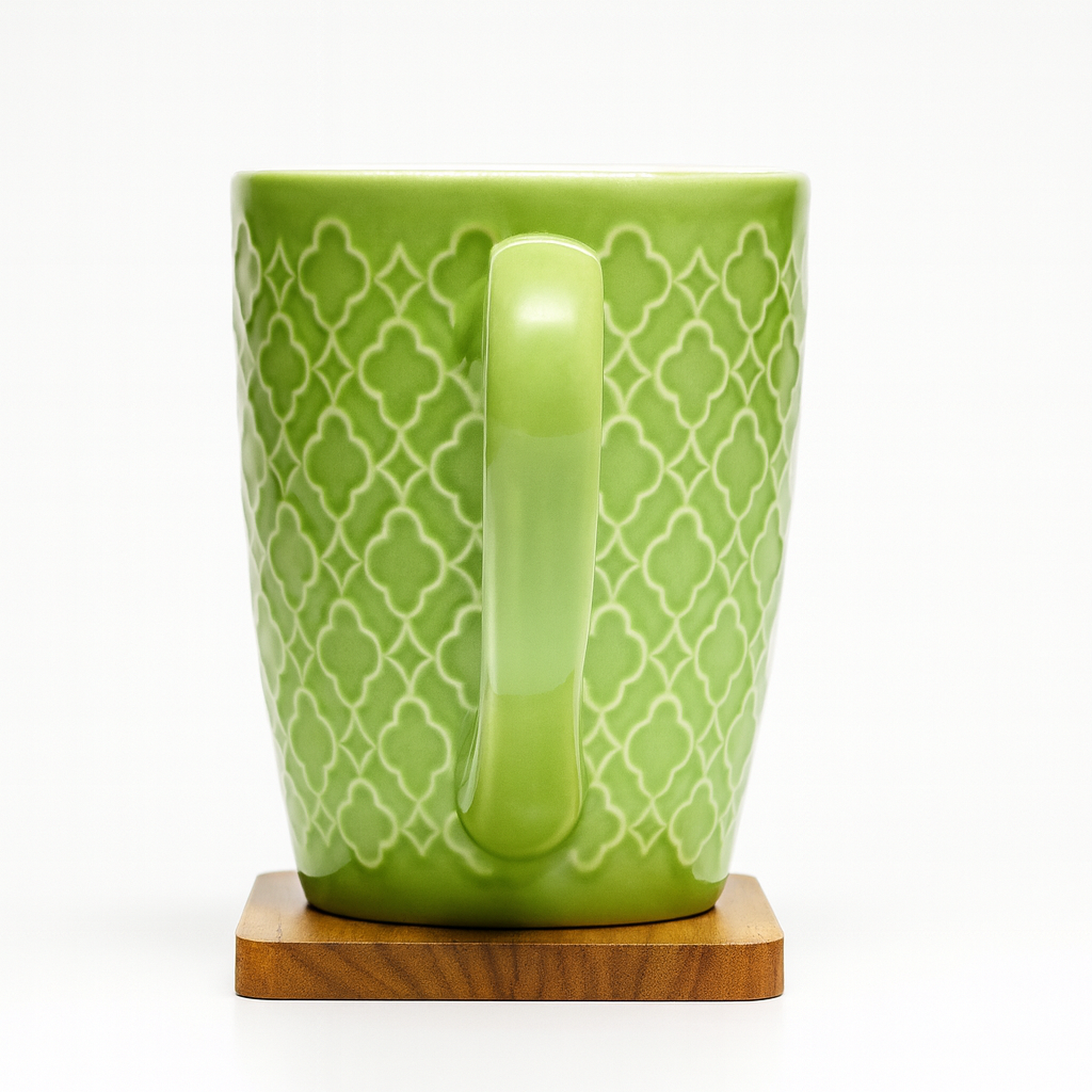 Bhokals Flower Texture Green Coffee Mug