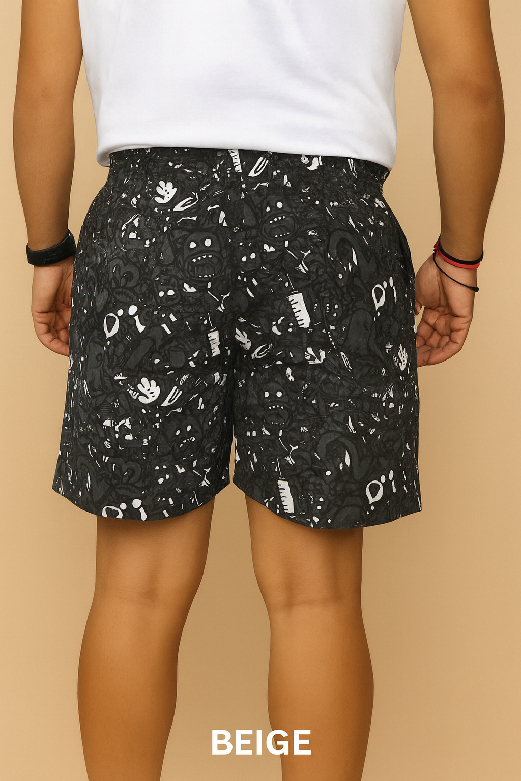 Grey Ghost Printed Cotton Boxer For Men
