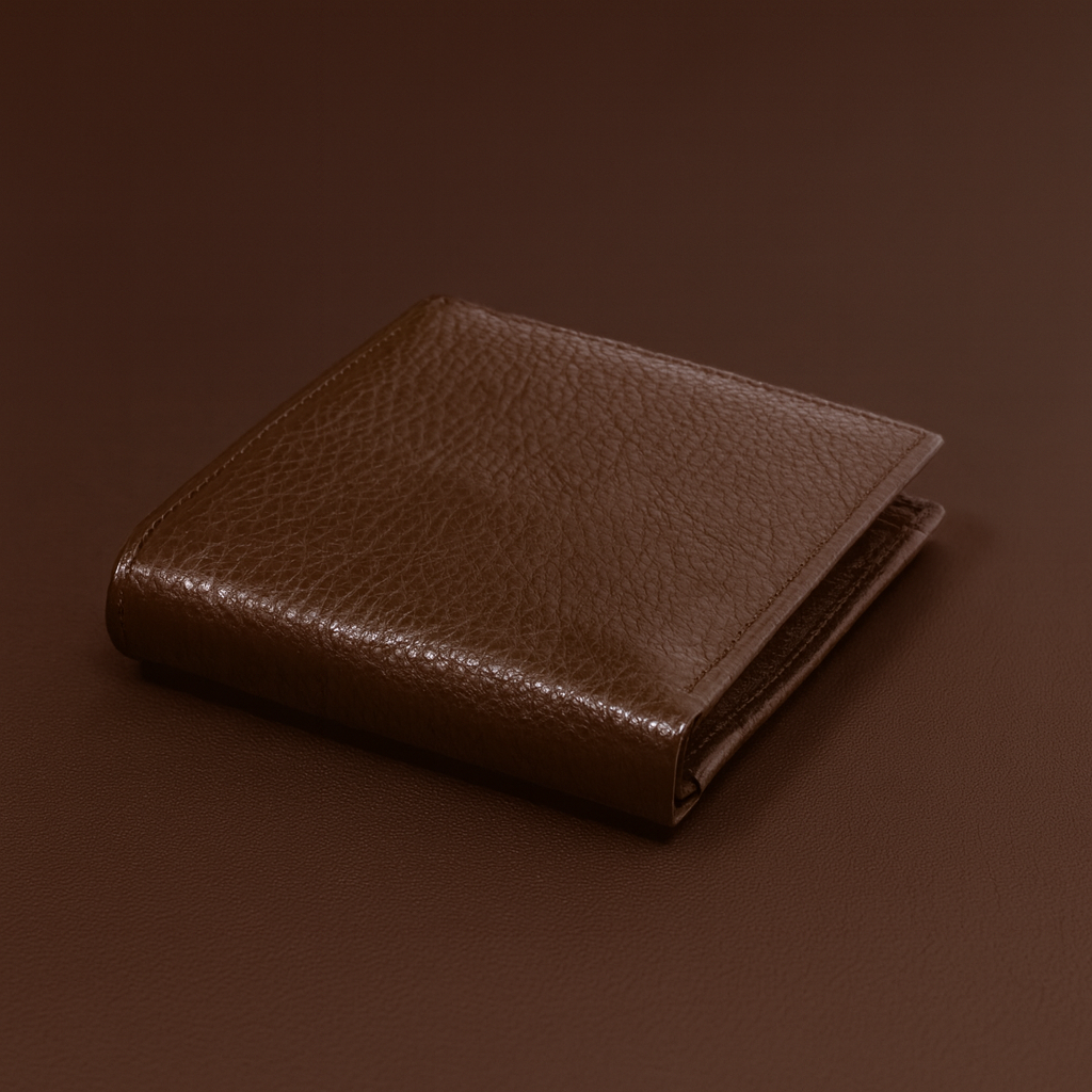 Leather Brown Grain Men Wallet