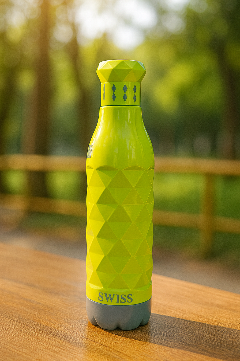 Swiss Printed Pu 750ml Green Water Bottle