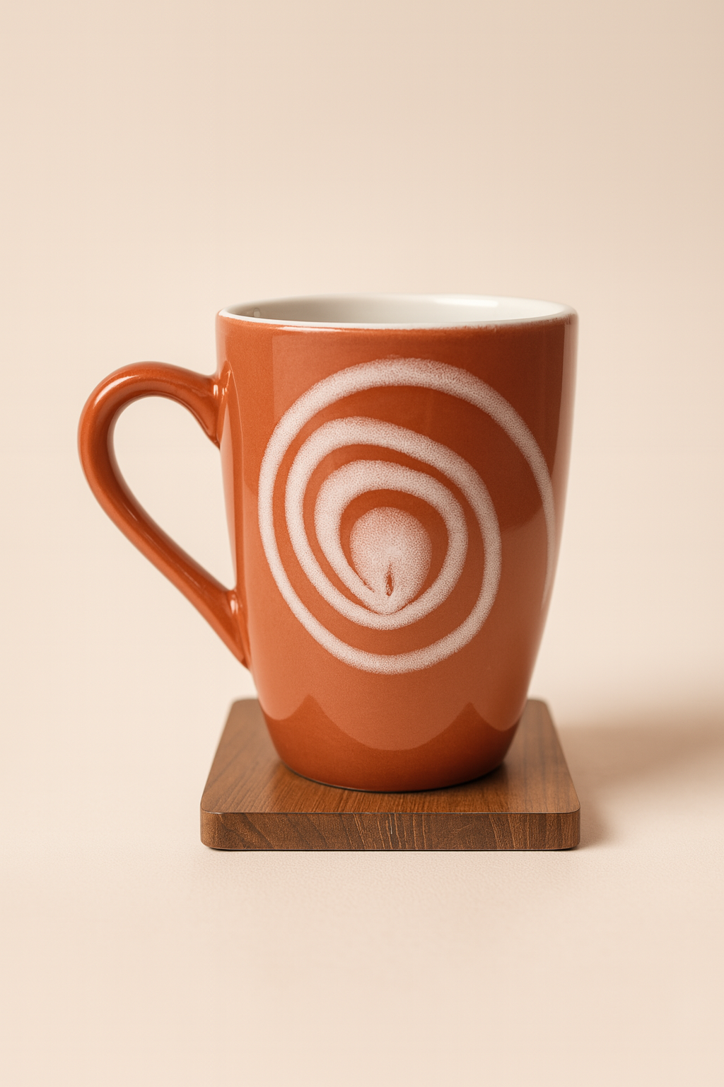Bhokals Circle Printed Brown Coffee Mug