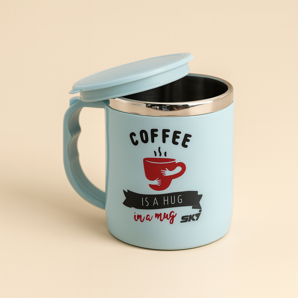 Jolly Steel Big Sky Blue Coffee Mug