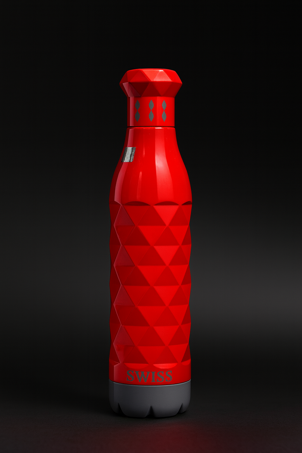Swiss Printed Pu 750ml Red Water Bottle