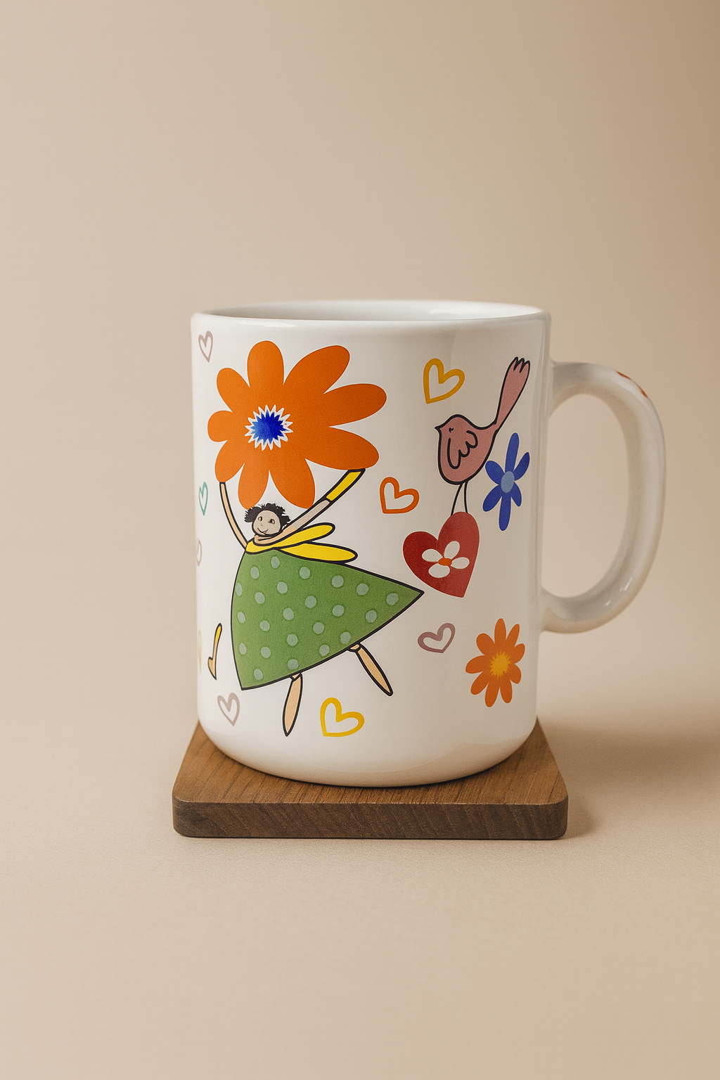Bhokals Friend Cartoon White Coffee Mug