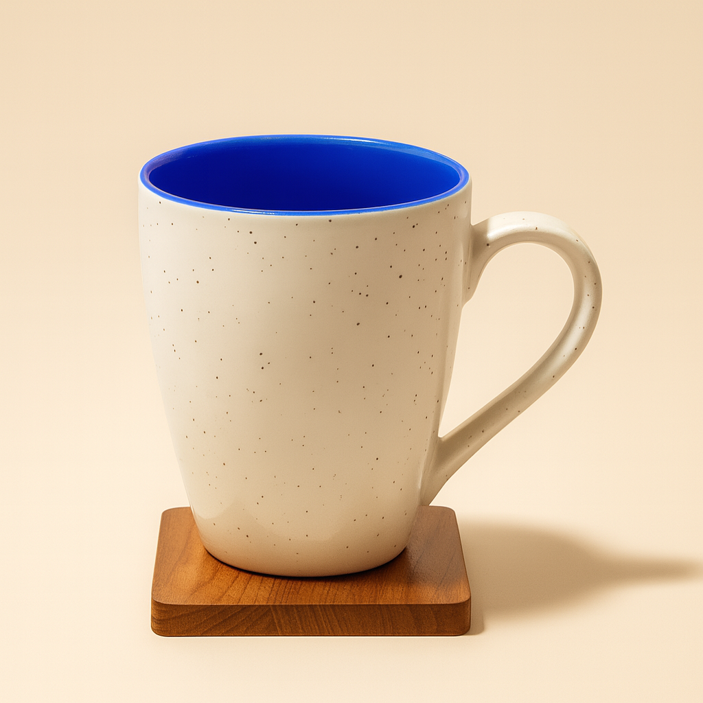 Bhokals Dots Print Blue White Coffee Mug